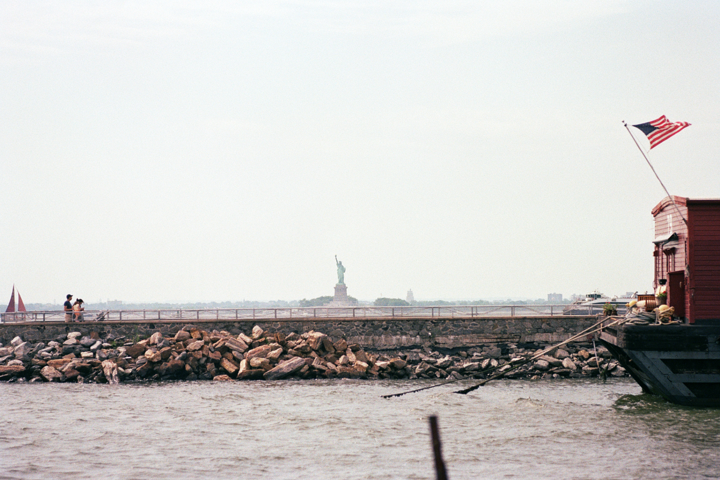 Statue of Liberty seen across the water